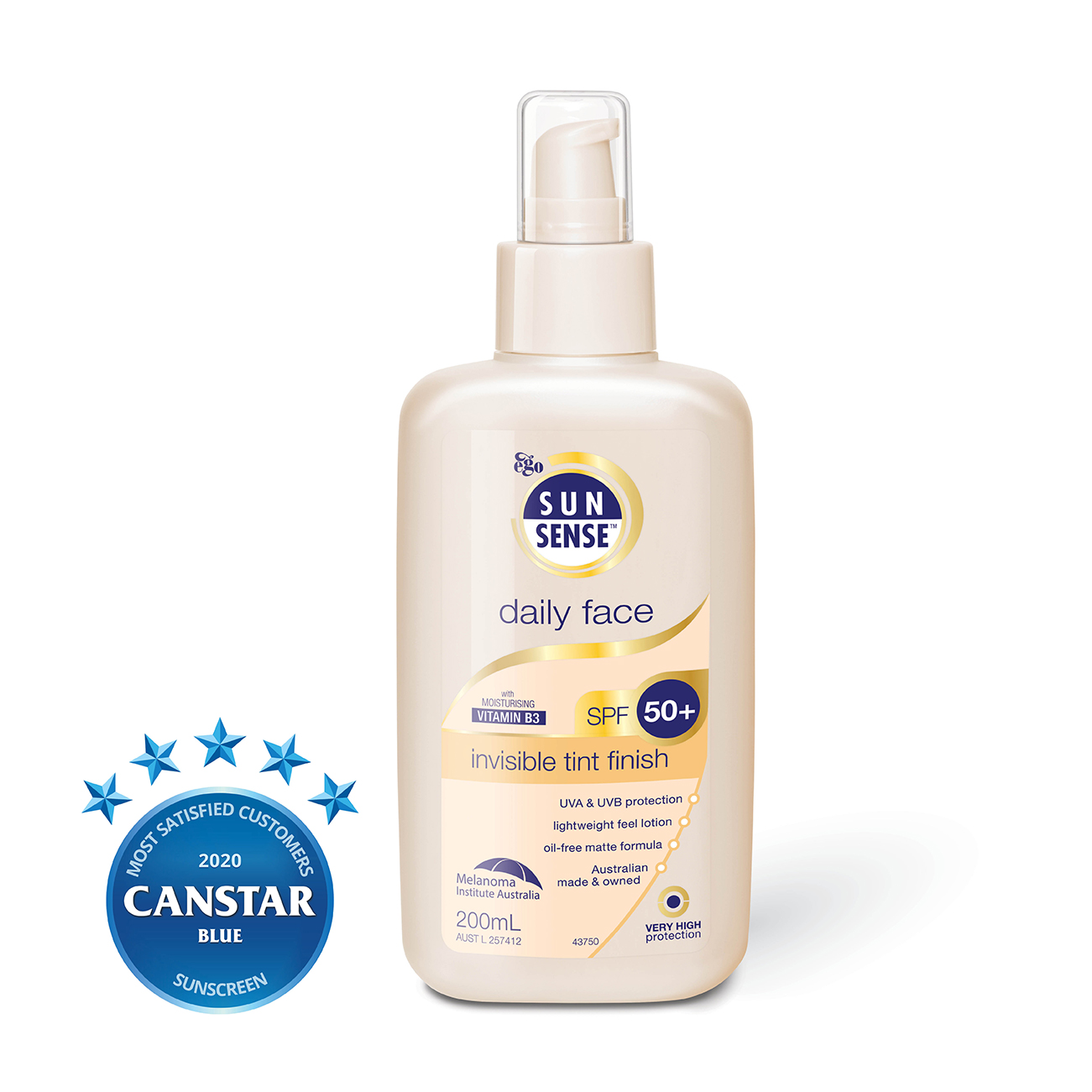 sunsense daily face spf 50 sunscreen