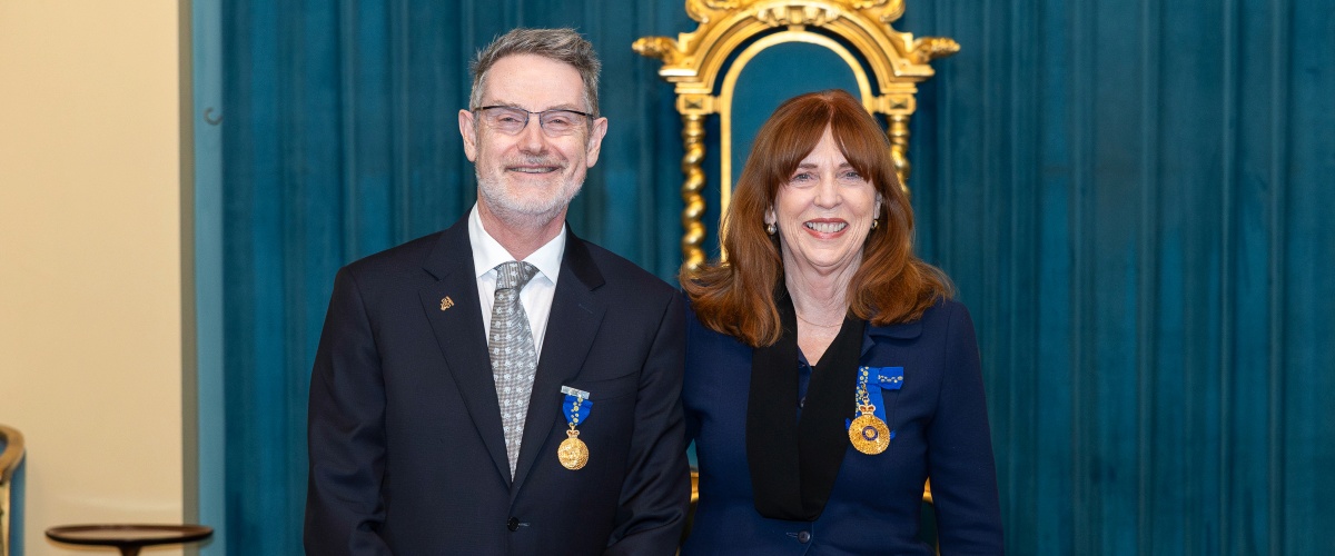 Alan Oppenheim receives Member of the Order of Australia medal