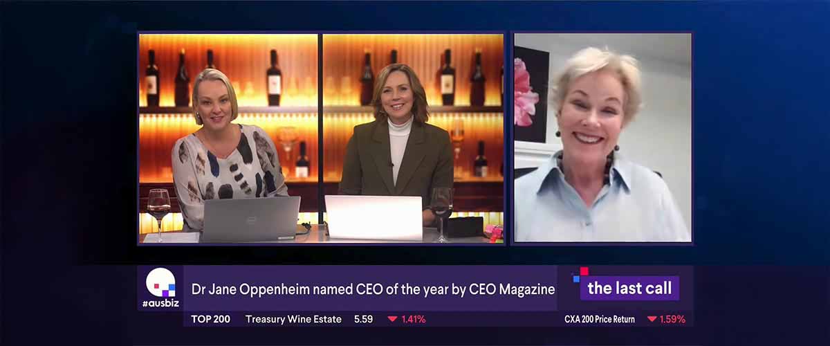 Jane Oppenheim interviewed on ausbiz
